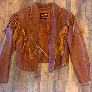 Vintage Golden Collection Pioneer weather REAL leather